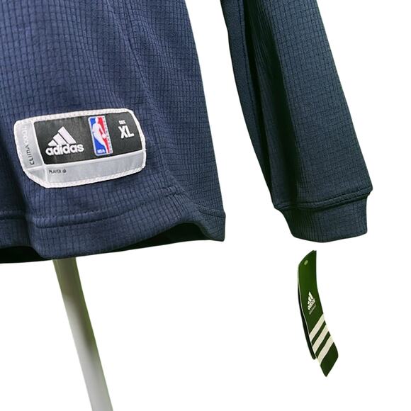 Adidas Indiana Pacers Long Sleeve Navy Jersey Size XL 18/20 - Picture 2 of 5